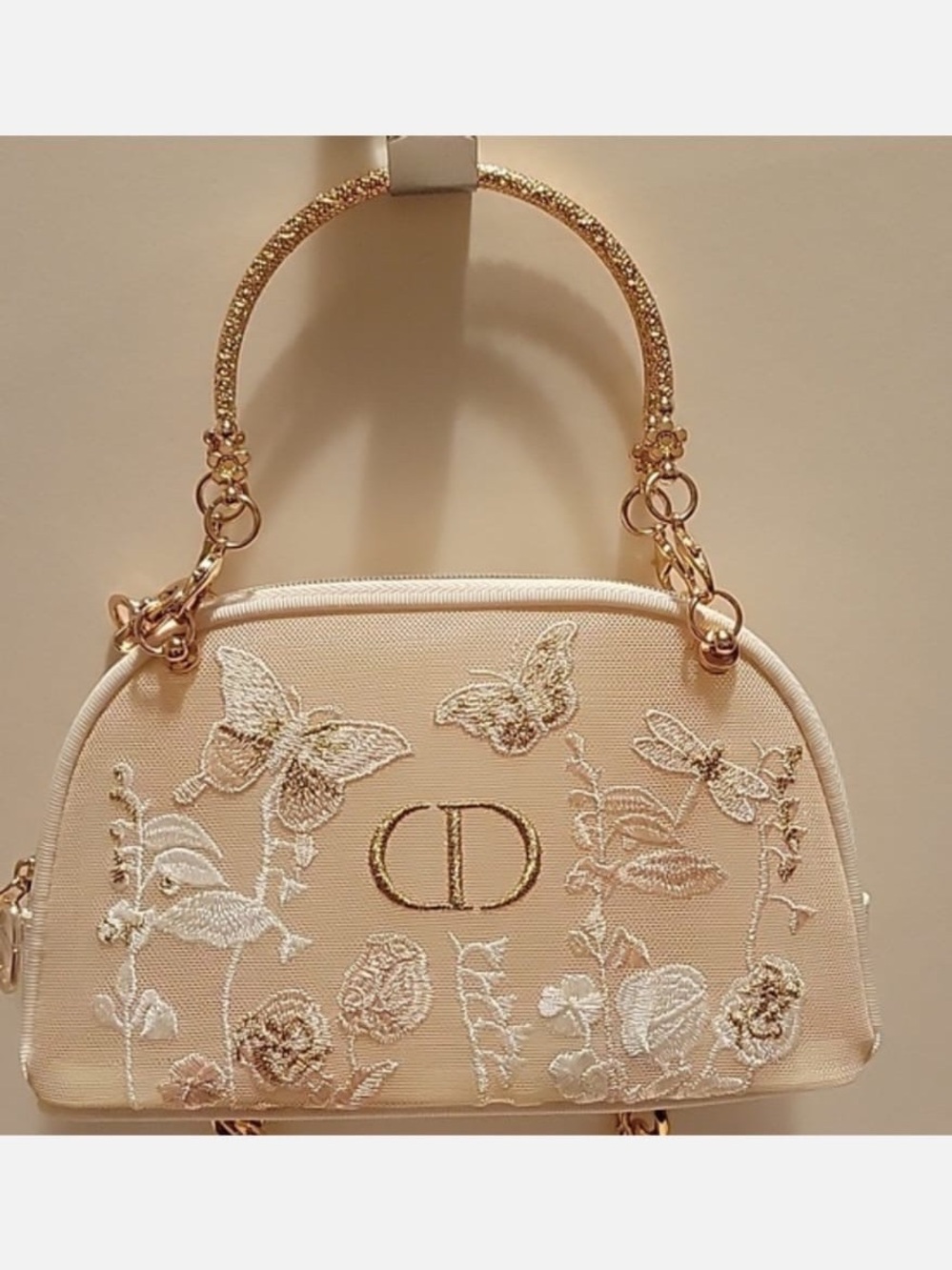 Dior Pouch in Cream with Gold
Accents - Picture 3 of 10